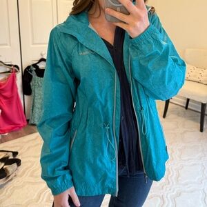 Columbia blue windbreaker
